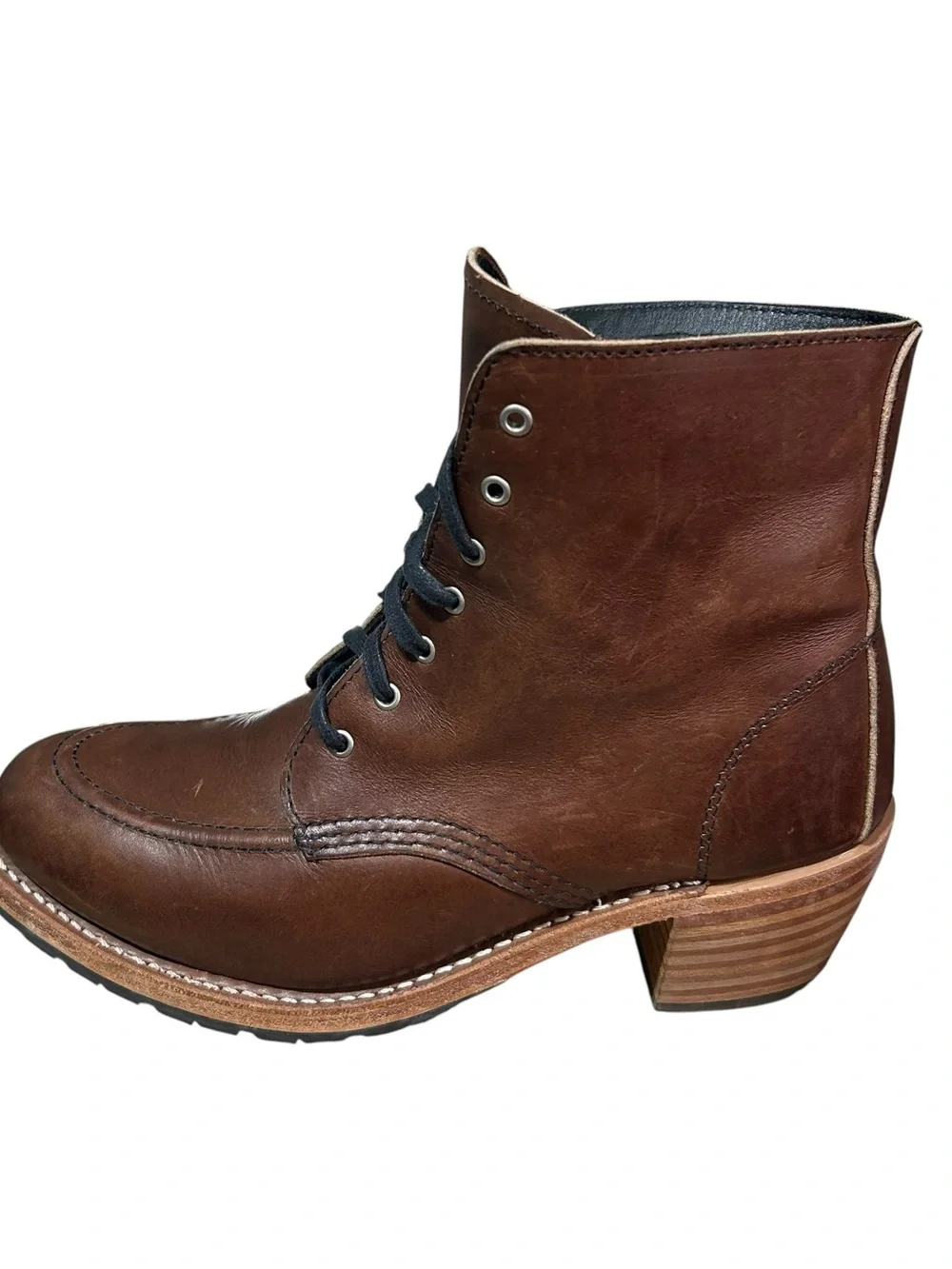 Red Wing Women's Clara Heritage Boots 3406 Size 9.5B Leather Heeled USA Made